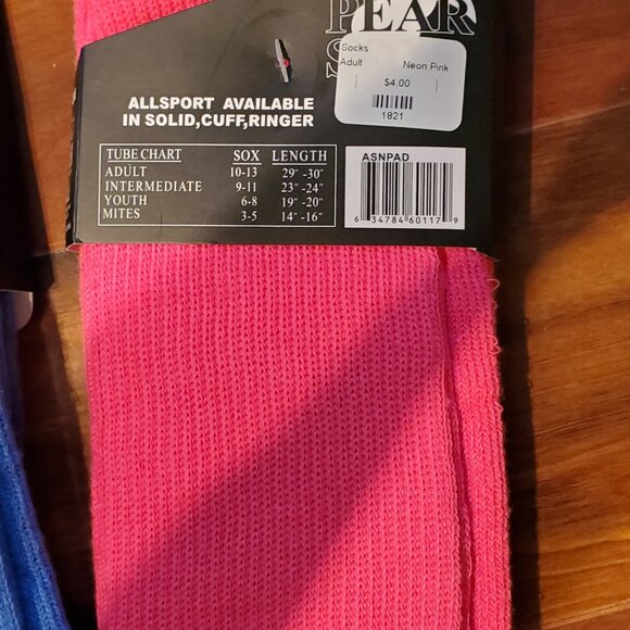 LOT 6 Pairs of Men's Soccer Socks - New and Used - Nike / Addidas / Pear Sox - L - Picture 10 of 16